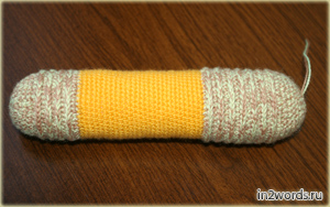 Hecho a mano Dachshund. Crochet. Amigurumi arte.