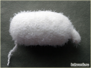 Lamb hecho a mano coño. Crochet. Amigurumi arte.