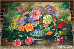 "Цветы в вазе" - пазл, 1500 элементов