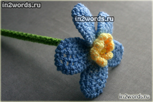 Цветок - волшебная палочка феи handmade. Вязание крючком.