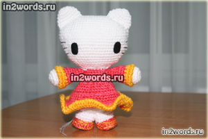 Hello Kitty handmade. Вязание крючком. Искусство Амигуруми.