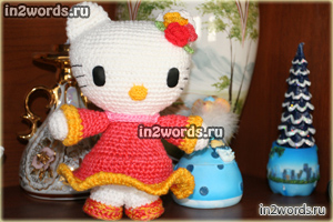 Hello Kitty handmade. Вязание крючком. Искусство Амигуруми.